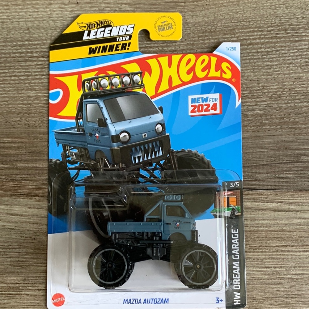 Hot Wheels Car Mazda Autozam Hotwheels Legend Tour Winner Monster Truck New 2024